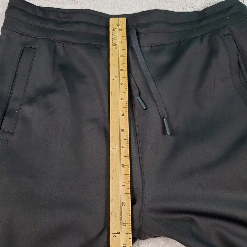 BYLT Premium Basics Womens Athletic Jogger Pants Black Size Large Zip Pockets